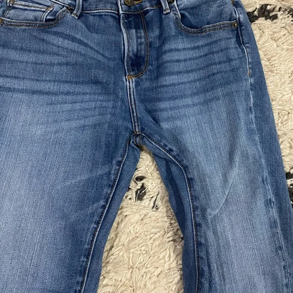 Driftwood Colette Straight Leg Embroidered Hem Jeans - Picture 4 of 10